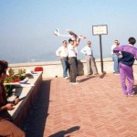 RAID aeromodelling gliders, throwing from Titano mountain...